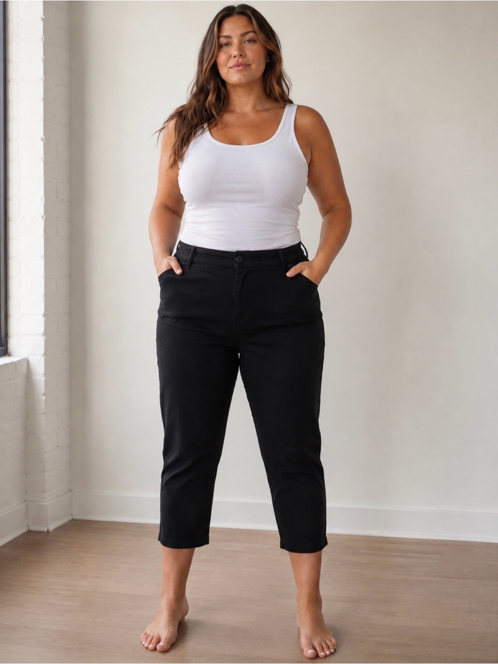 torrid Black Ankle Ponte Pull-On Pants